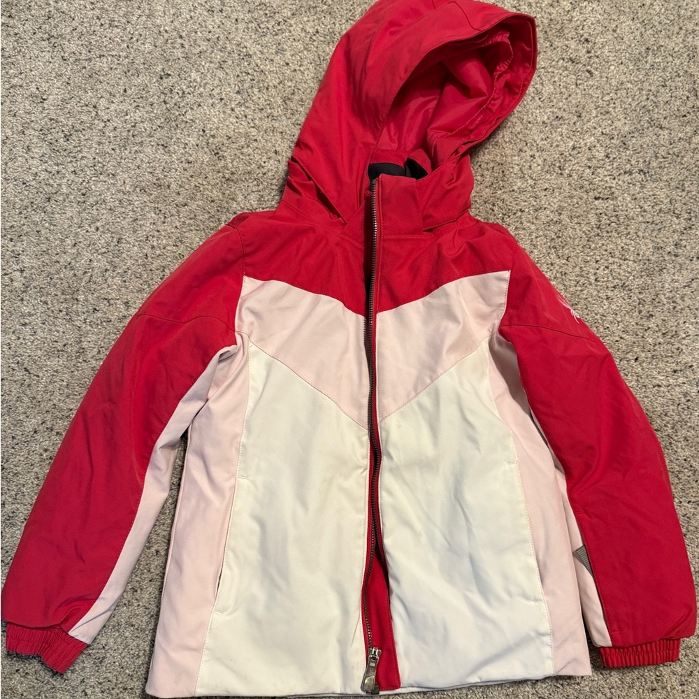 Spyder Kids pink and Cream Raincoat